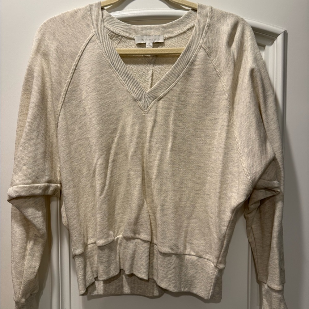 Anthropologie Eri + Ali Women's V-Neck Sweatshirt